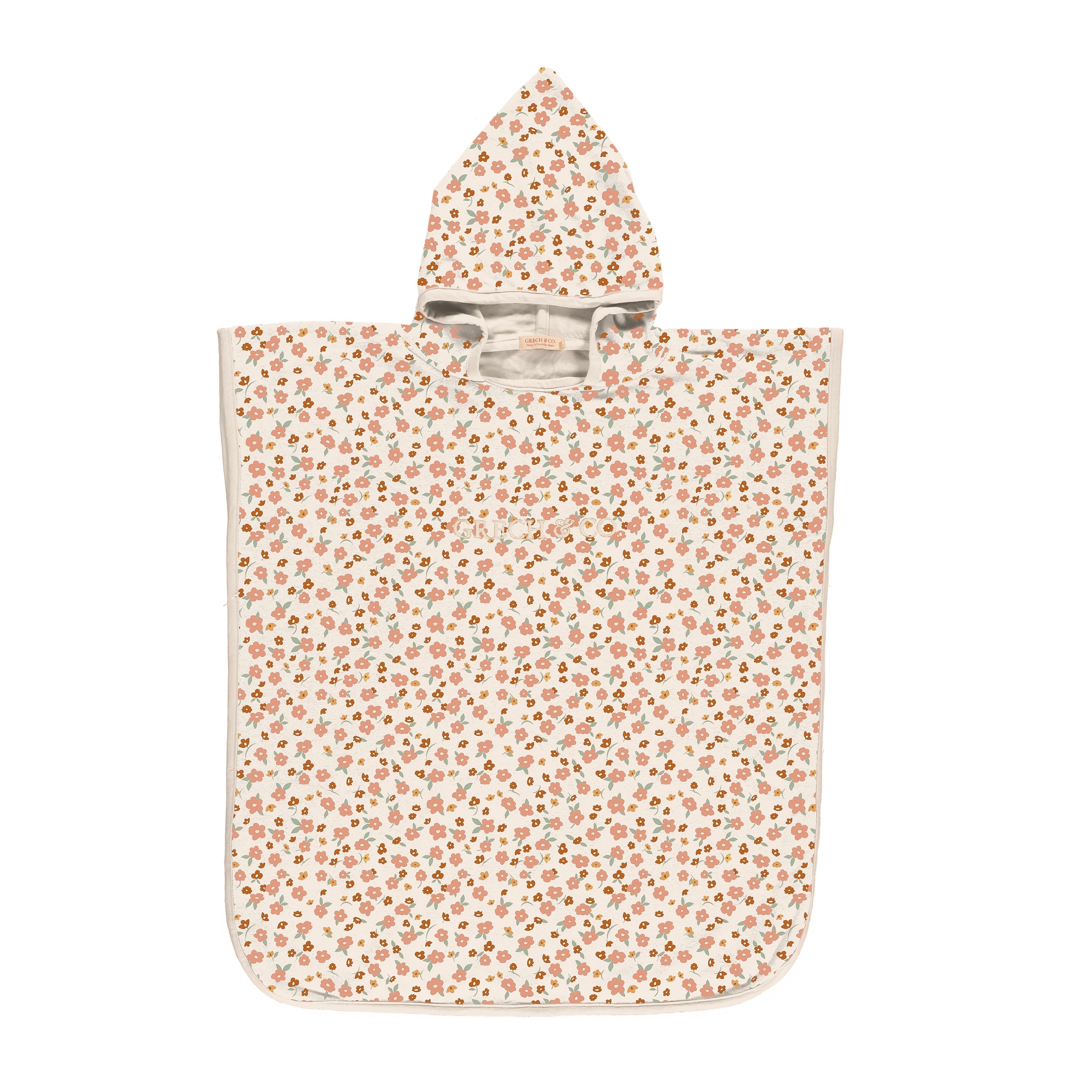 Bathing Towel Poncho | Organic Cotton - Sunset Meadow