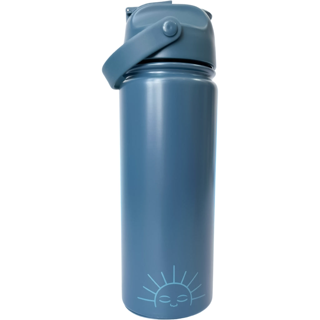 GRECH & CO. Bite + Sip Thermo Water Bottle | 18oz Thermo Desert Teal