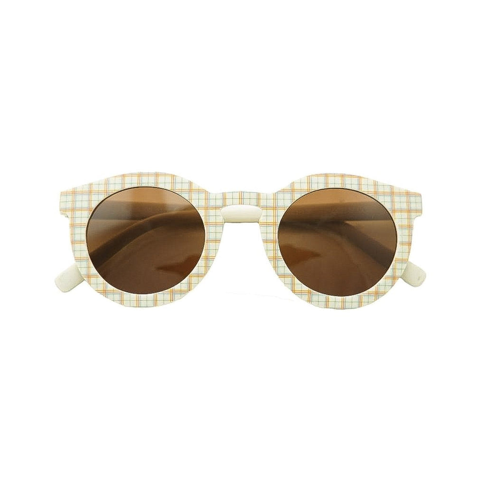 GRECH & CO. Classic: Bendable & Polarized Sunglasses-Baby Sunglasses Plaid Pattern