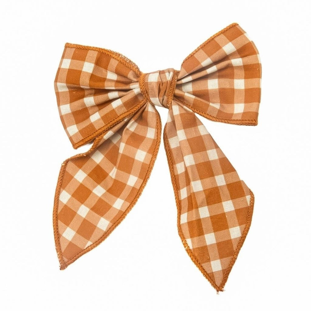 GRECH & CO. Fable Bow Hair accessories Sienna Gingham
