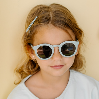 CLASSIC: RECYCLED PLASTIC & POLARIZED SUNGLASSES | LIGHT BLUE