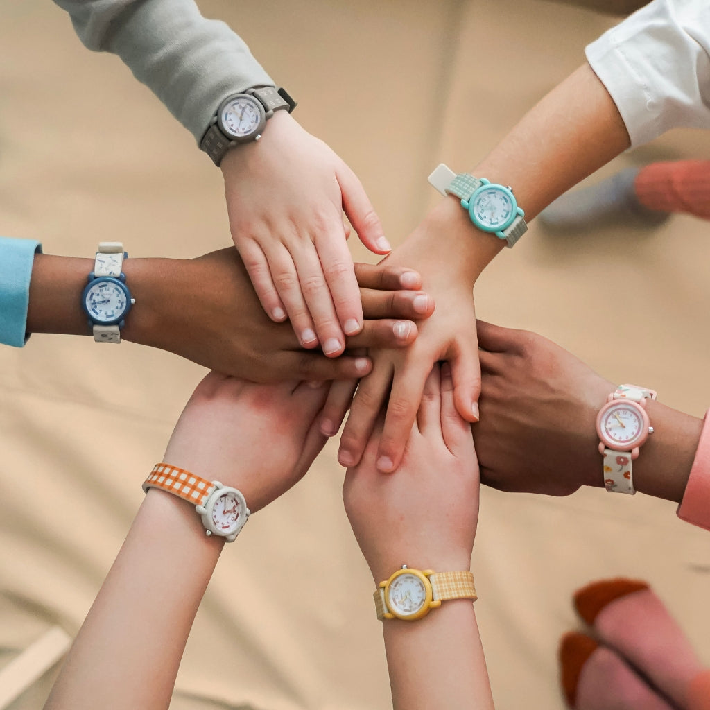 Classic Watches | Silicone + Stainless Steel | Sienna Gingham