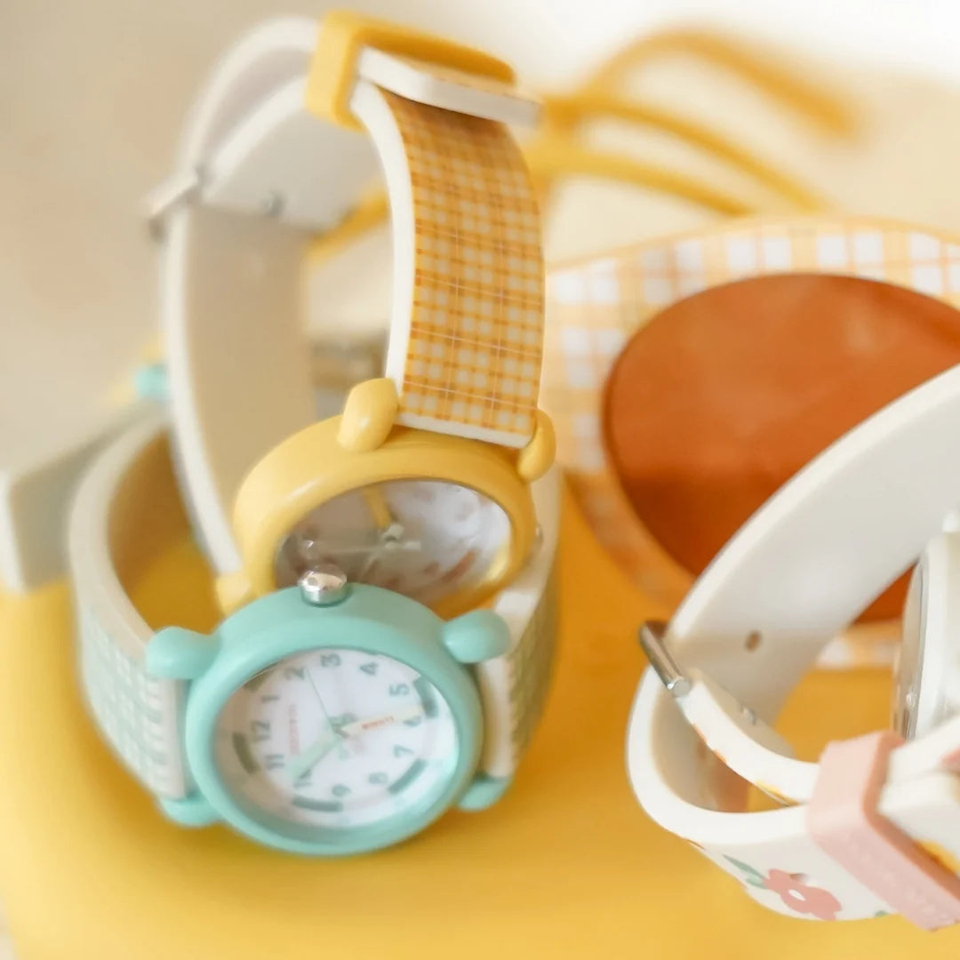 Classic Watches | Silicone + Stainless Steel | Fern Plaid