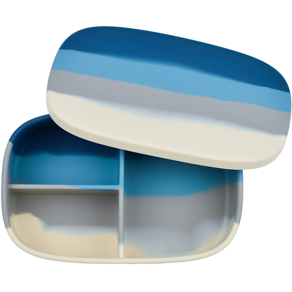 GRECH & CO. Grand Silicone Lunchbox | Color Splash Collection Tableware Desert Teal Ombre