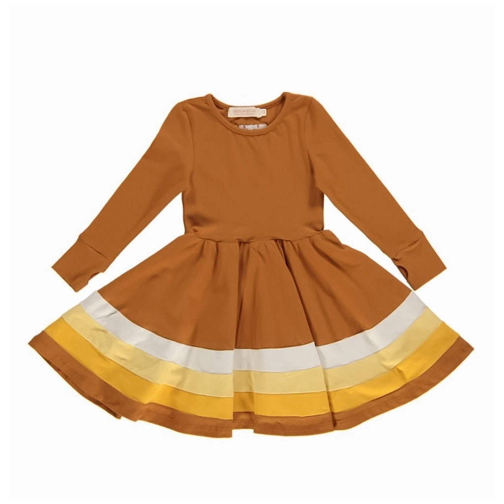 GRECH & CO. Long Sleeve Twirl Dress | Ombre Clothing Sienna Ombre