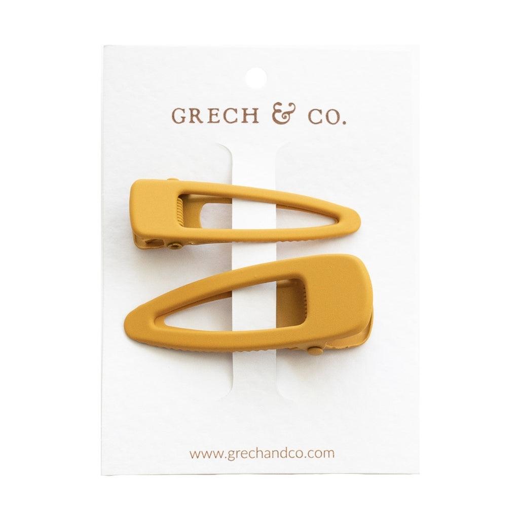 GRECH & CO. Matte Clips Set of 2 Hair clips Golden