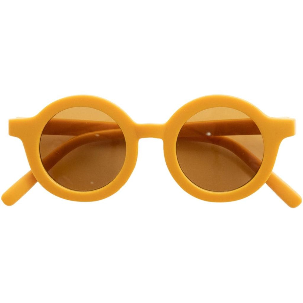 GRECH & CO. Original Round Sustainable Sunglasses Sunglasses Golden