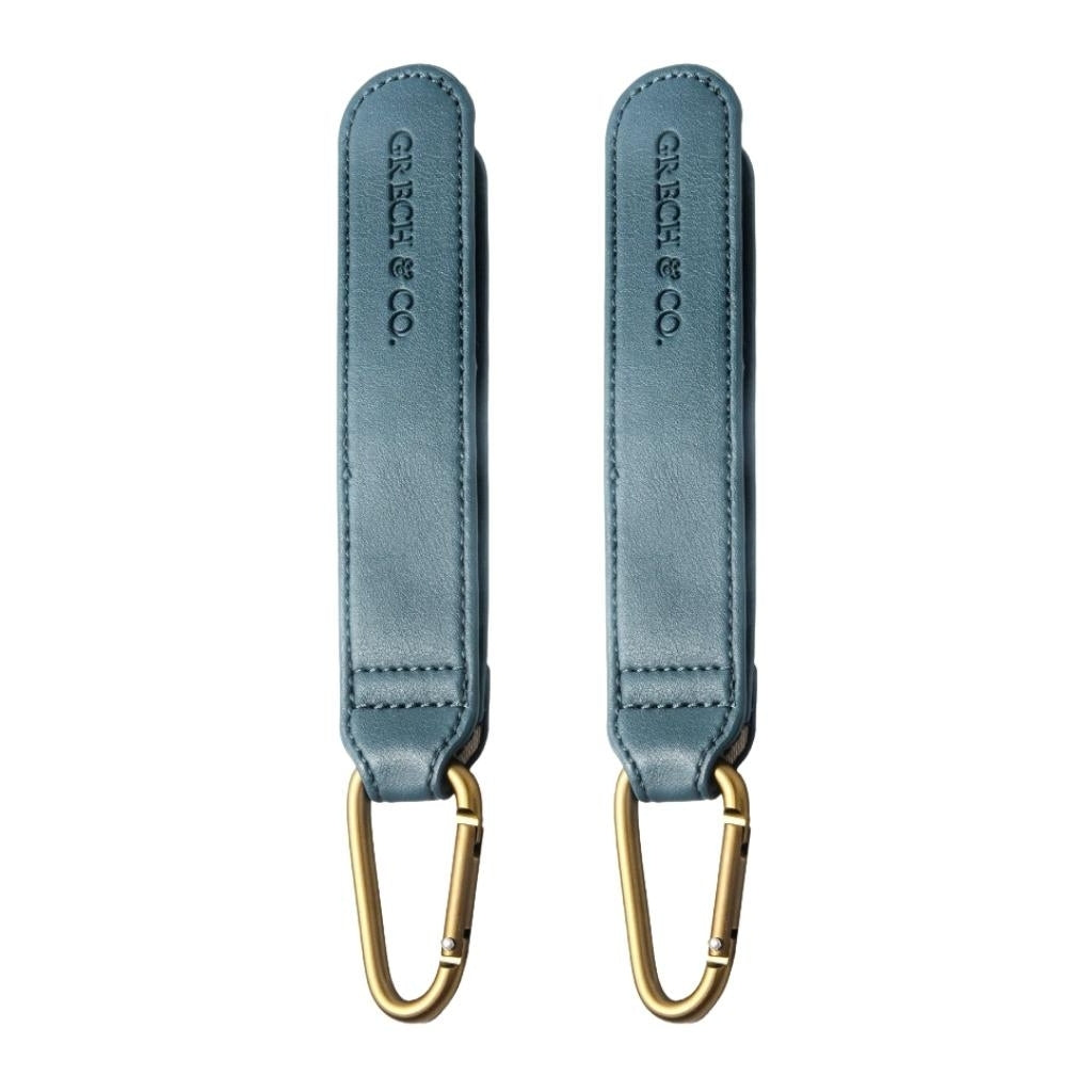GRECH & CO. PU Stroller Strap set of 2 Baby Essentials Desert Teal