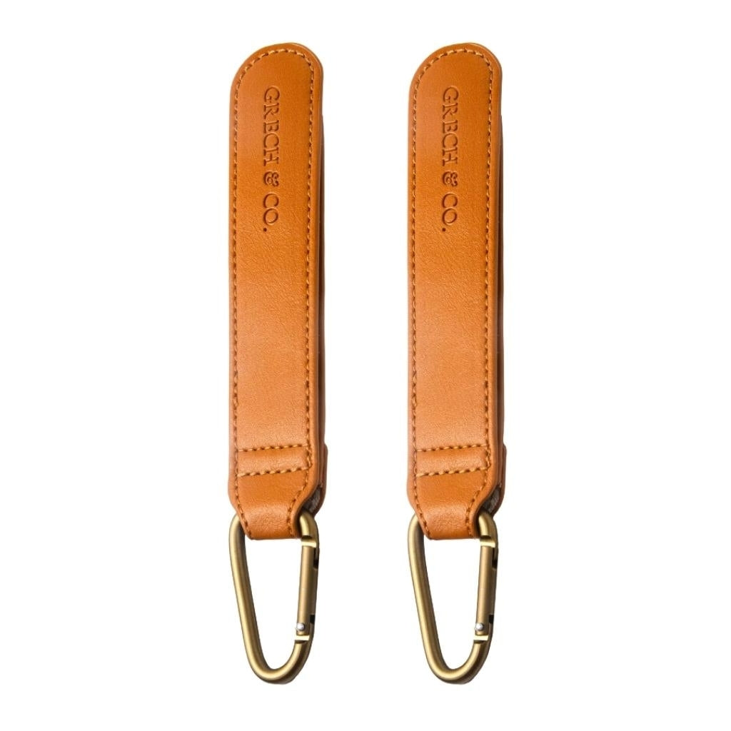 GRECH & CO. PU Stroller Strap set of 2 Baby Essentials Sienna