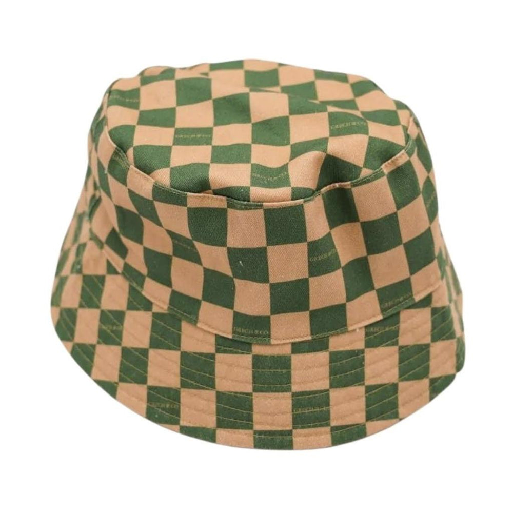 GRECH & CO. Reversible Bucket Hat Hats Checks Sunset + Orchard
