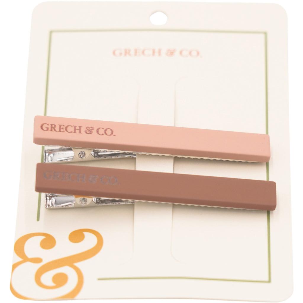 GRECH & CO. Set of 2 - 2 Toned Hair Clips Hair clips Sunset