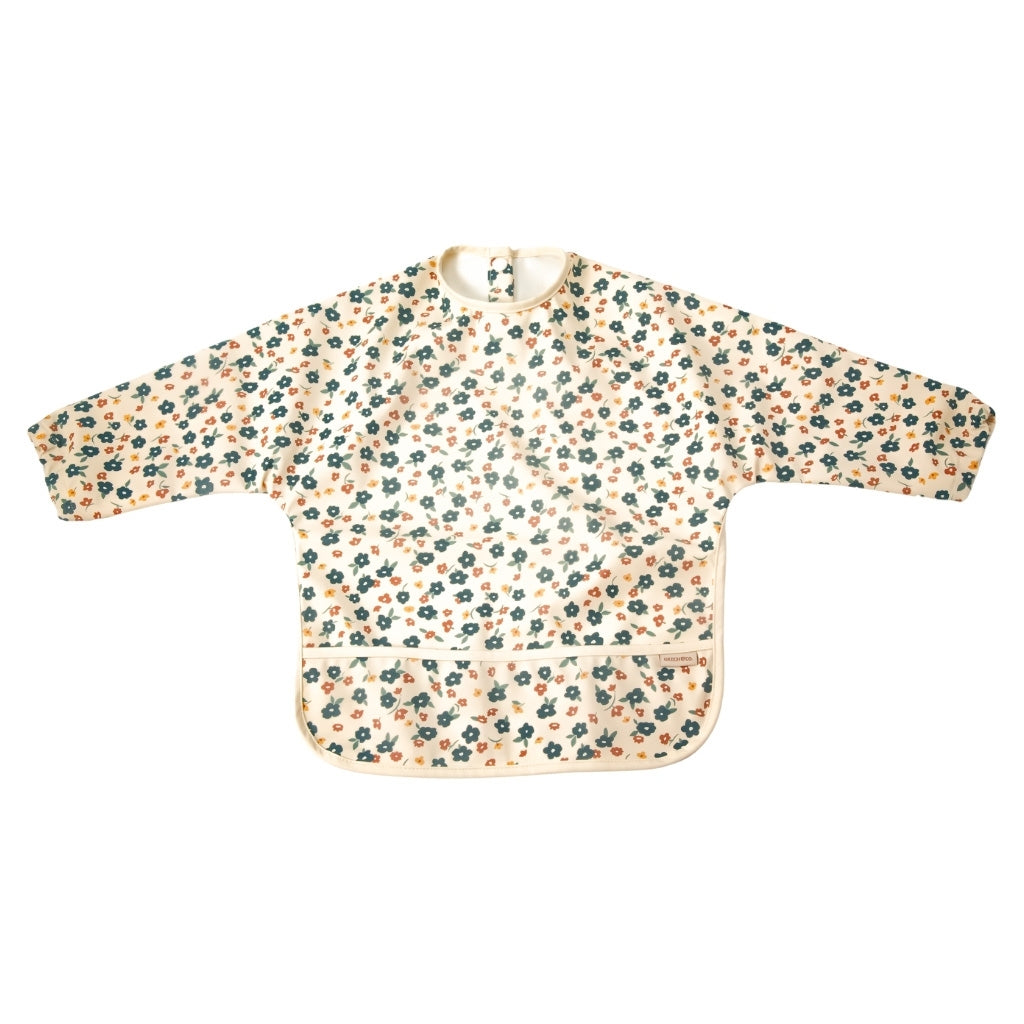 GRECH & CO. Smock Bib Baby Essentials Meadow