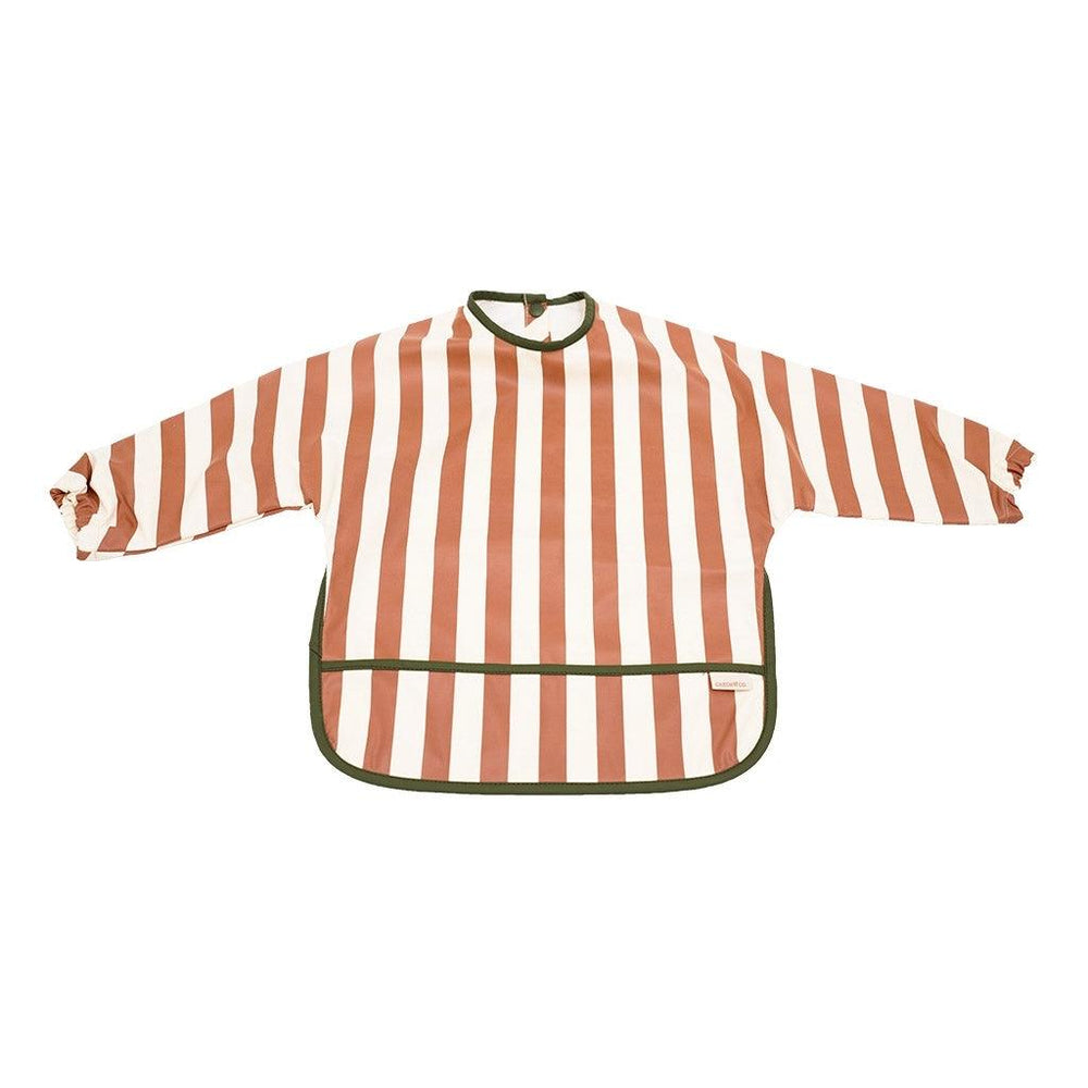 GRECH & CO. Smock Bib Bib Stripes Atlas + Tierra
