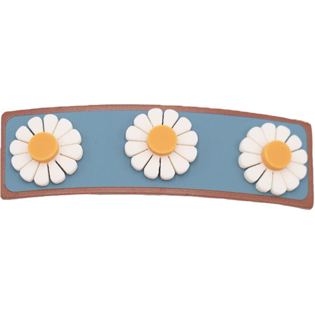 GRECH & CO. Wide Bar Clip Hair clips Flower- Laguna