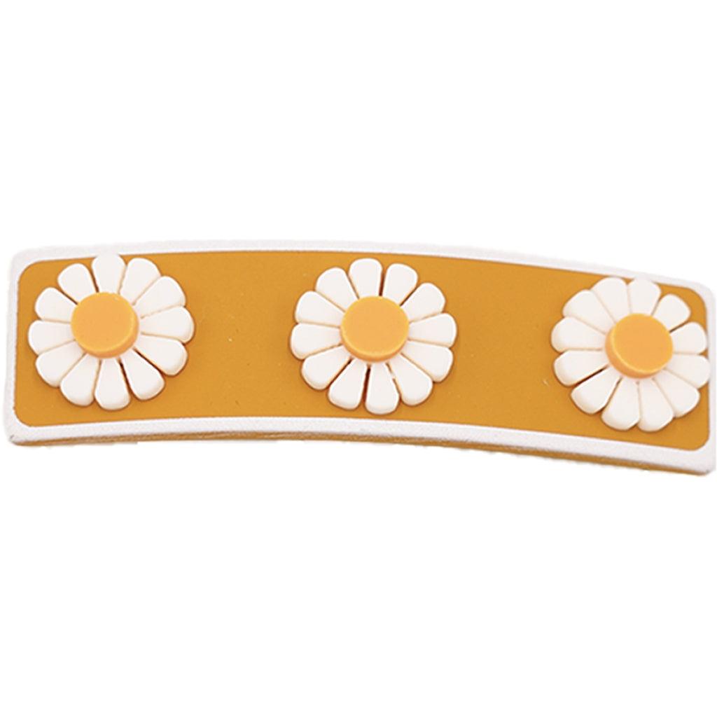 GRECH & CO. Wide Bar Clip Hair clips Flower- Wheat