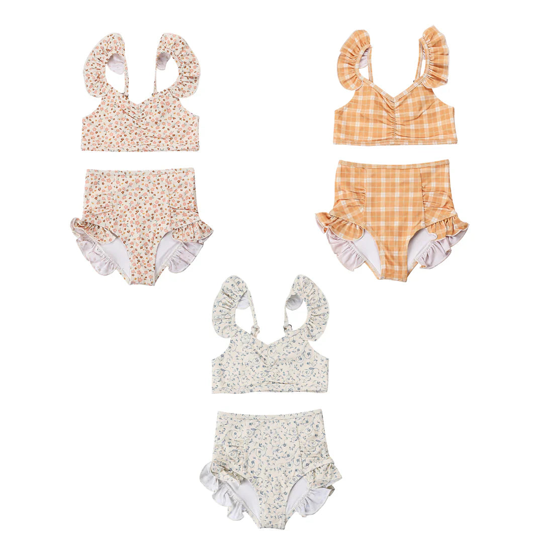 Ruffle 2 Piece Bikini | UPF + Recycled - Scandi Floral