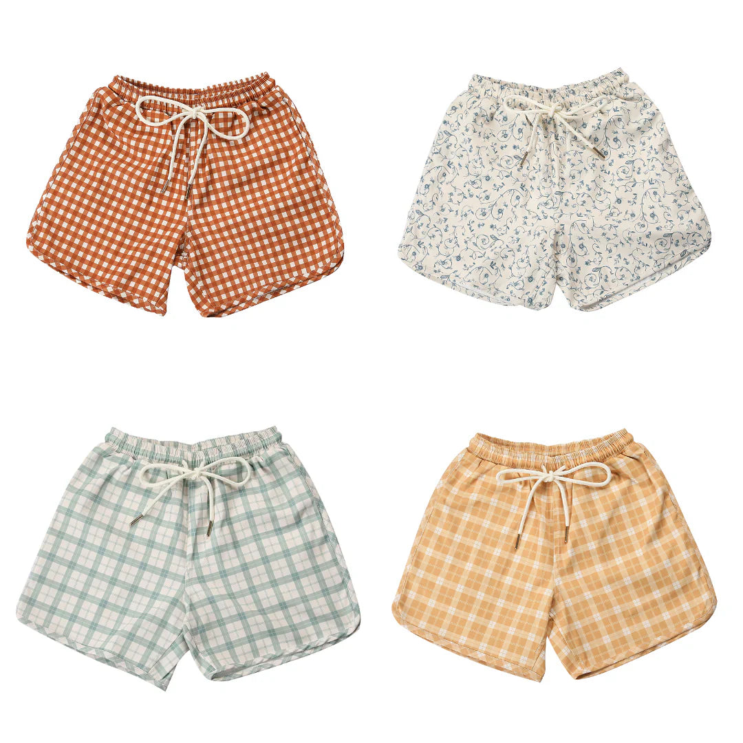 Swim Trunks | UPF + Recycled - Fern Plaid
