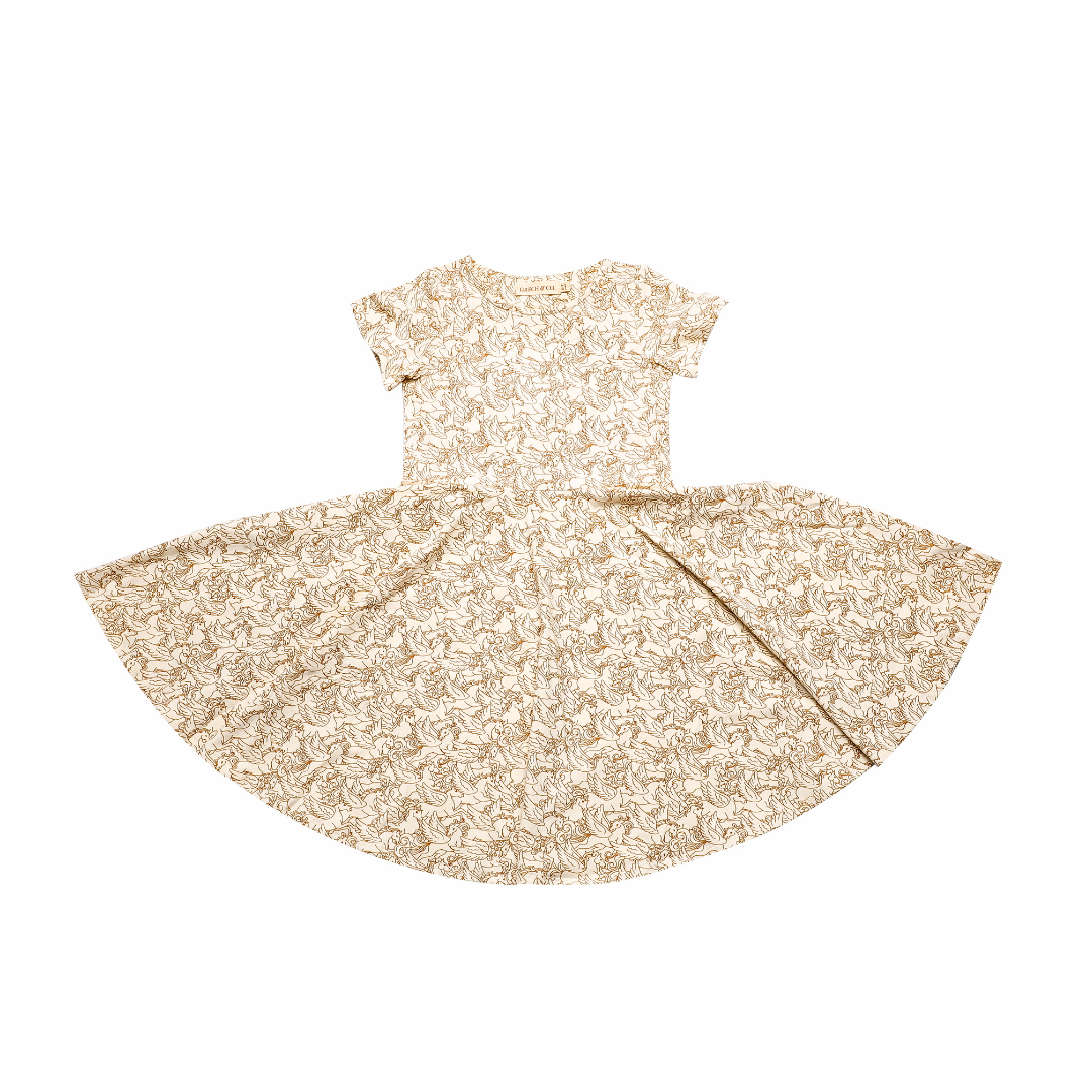 Sweetheart Twirl Dress | Organic Cotton Jersey - Pegasus