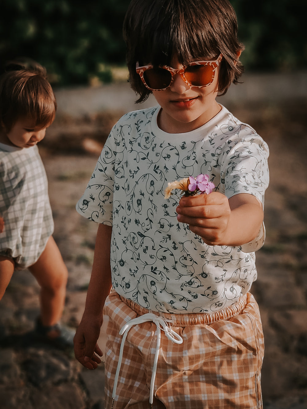 Swim Trunks | UPF + Recycled - Buckwheat Plaid