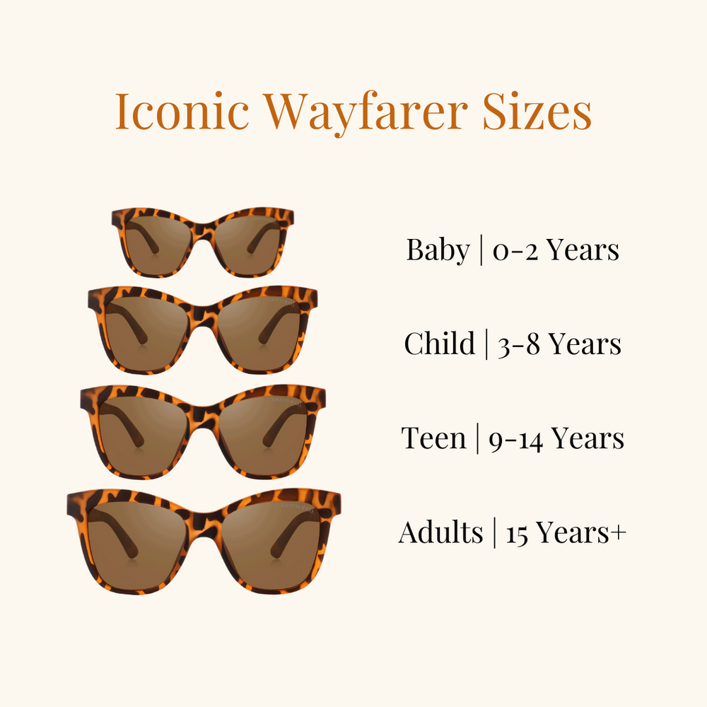 ICONIC WAYFARER : SEMI-BENDABLE & POLARIZED SUNGLASSES | TORTOISE | GCO2181 | GCO2182 | GCO2183 | GCO2184