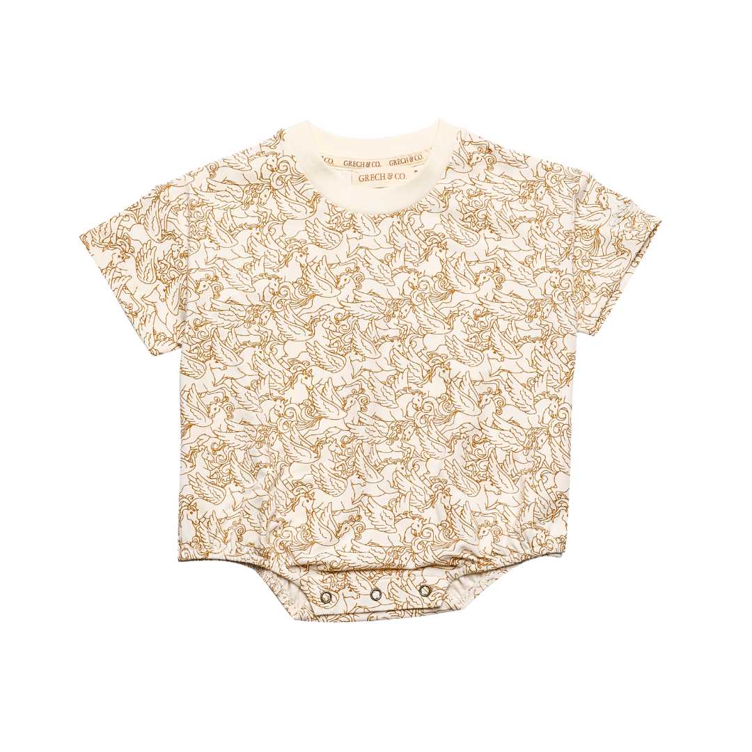 Bubble Romper  | Organic Cotton Jersey  - Pegasus