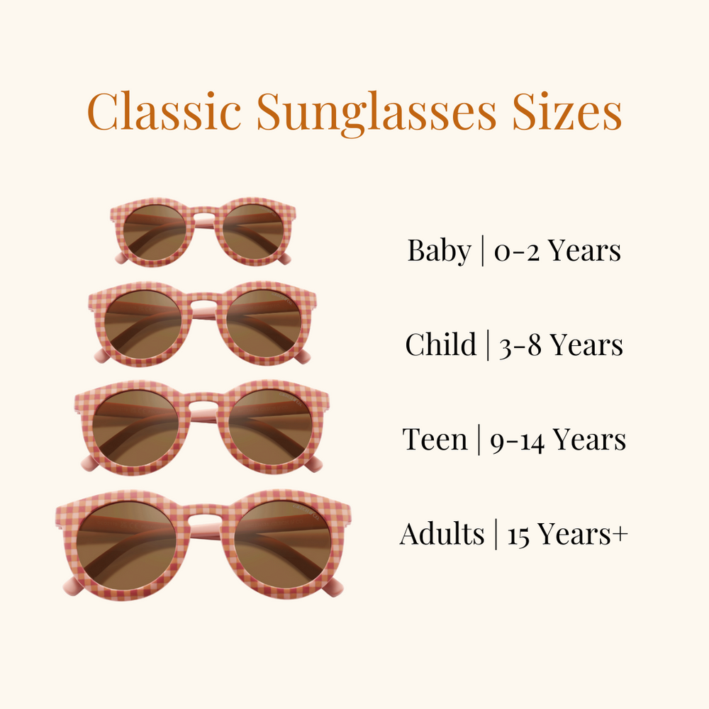 CLASSIC: BENDABLE & POLARIZED SUNGLASSES | SUNSET GINGHAM | GCO2176 | GCO2177 | GCO2178 | GCO2179