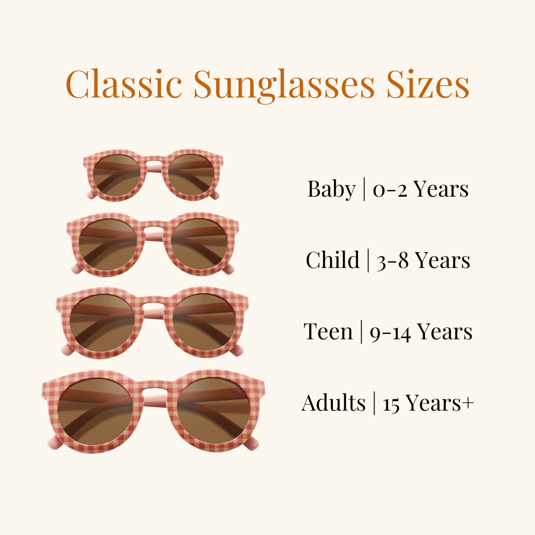 CLASSIC: BENDABLE & POLARIZED SUNGLASSES | SUNSET GINGHAM