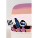 GRECH & CO. 3 Piece Cutlery Set | Color Splash Collection Tableware Mauve Rose Ombre