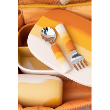 GRECH & CO. 3 Piece Cutlery Set | Color Splash Collection Tableware Sienna Ombre