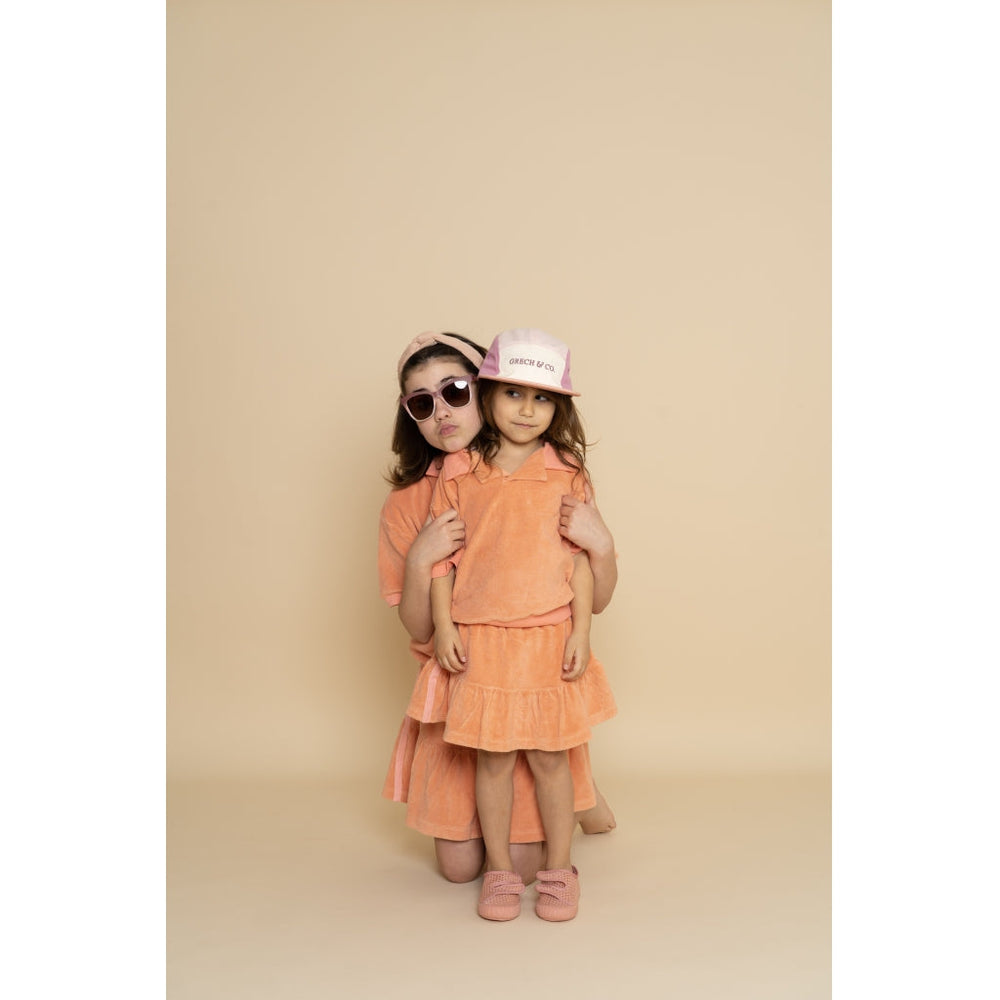 GRECH & CO. 5 Panel Hat | Anti UV GOTS Hats Blush Bloom, Mauve Rose