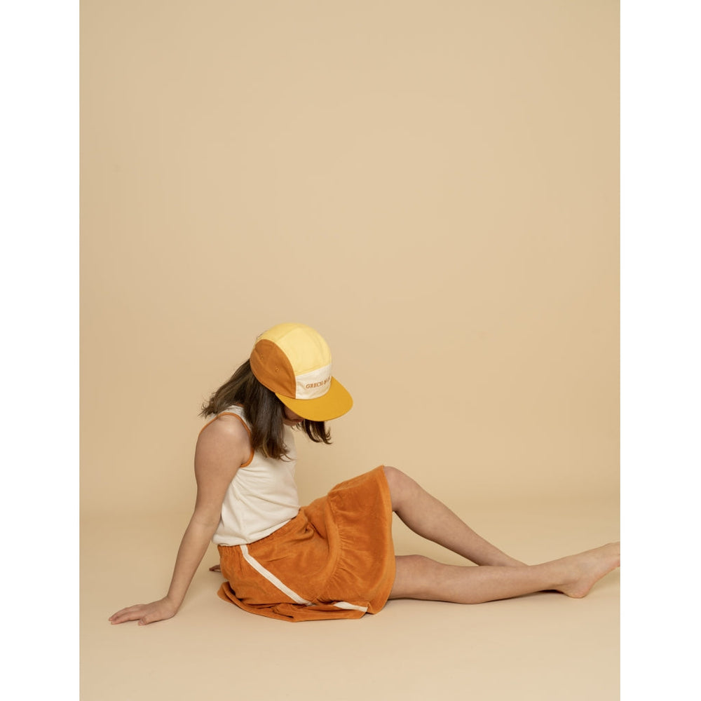 GRECH & CO. 5 Panel Hat | Anti UV GOTS Hats Mellow Yellow, Sienna