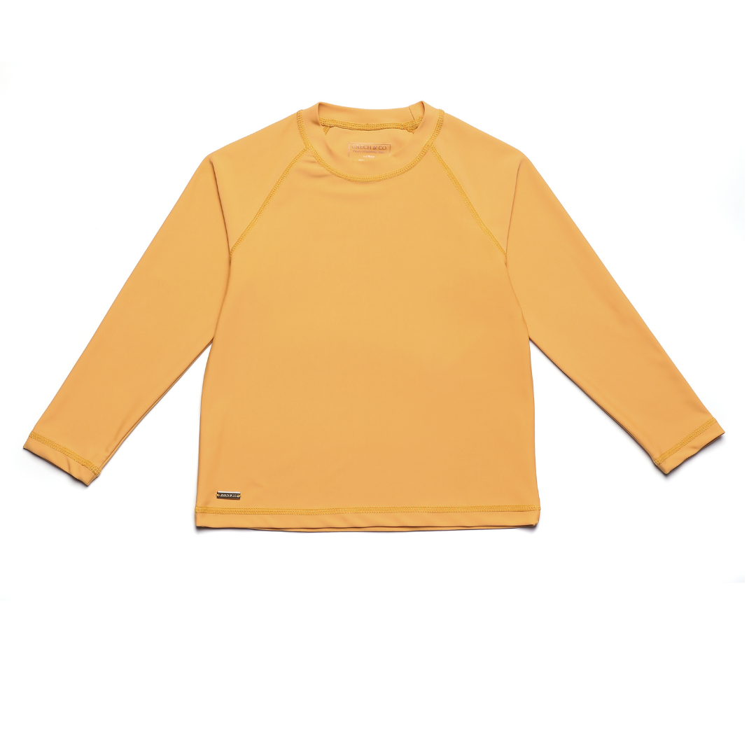 Long Sleeve Swimming Rashguard | UPF + Recycled - Buckwheat