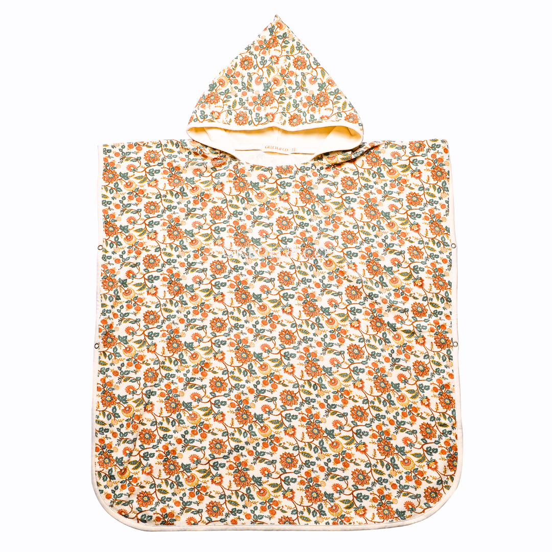 Bathing Towel Poncho | Organic Cotton - In Bloom