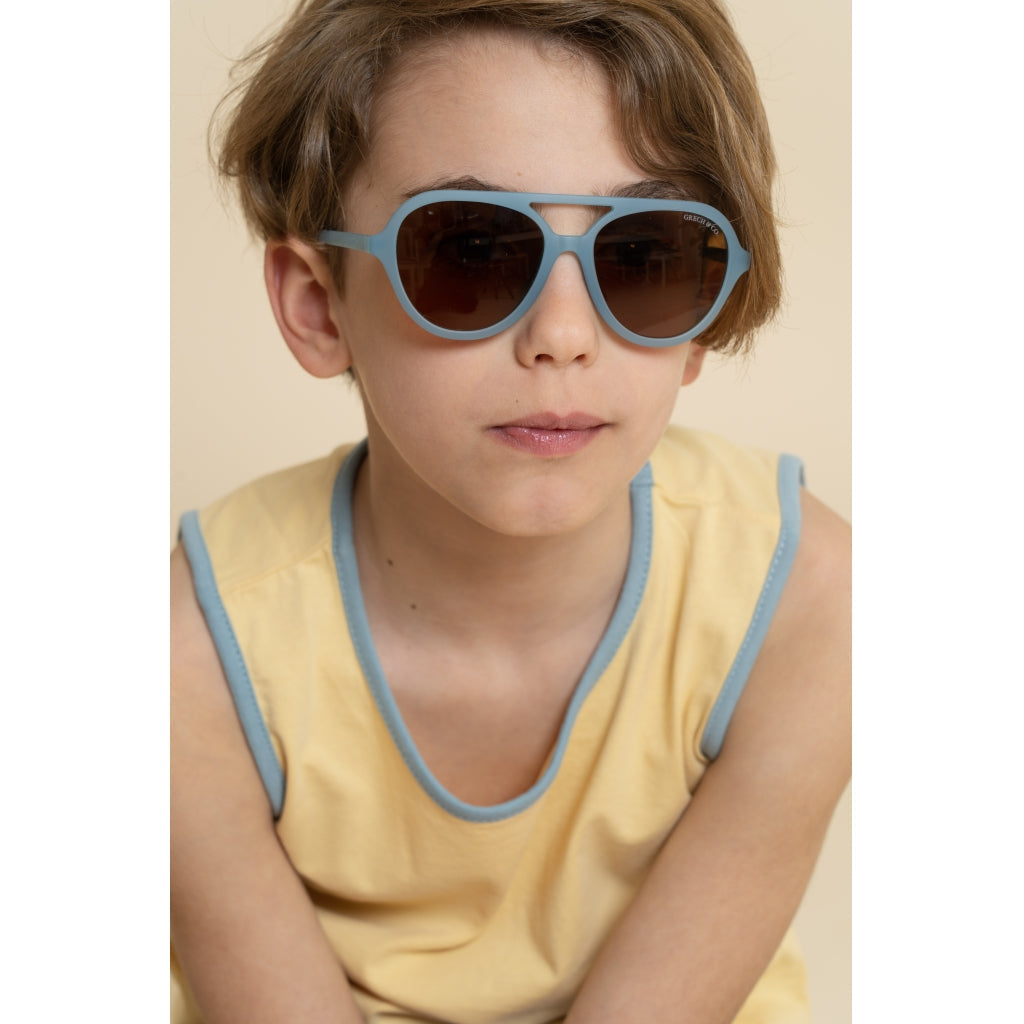 GRECH & CO. Aviator | Polarized Sunglasses | Child Sunglasses Sky Blue