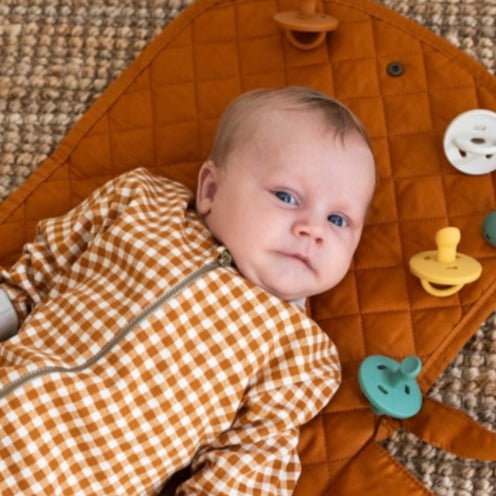 GRECH & CO. Baby Pajama Sleeper Clothing Sienna Gingham