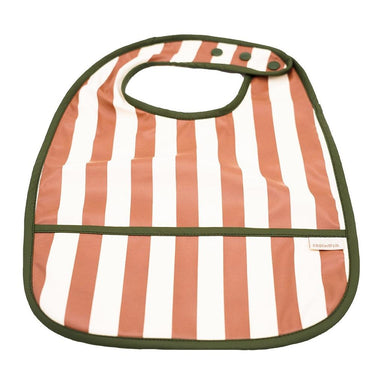 GRECH & CO. Basic Bib Bib Stripes Atlas + Tierra