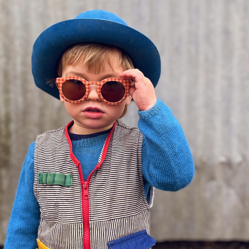 CLASSIC: BENDABLE & POLARIZED SUNGLASSES | SUNSET GINGHAM