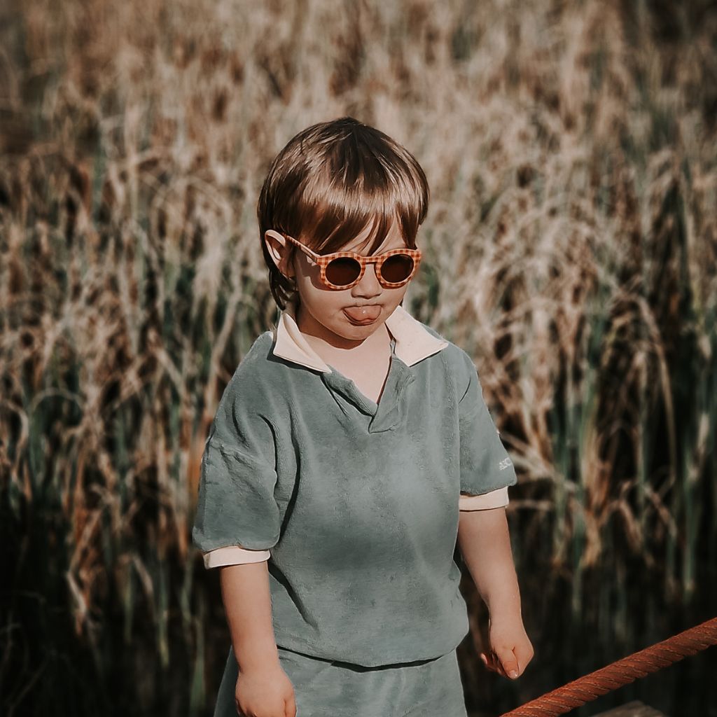 CLASSIC: BENDABLE & POLARIZED SUNGLASSES | SUNSET GINGHAM