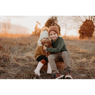 GRECH & CO. Children's Organic Cotton Knee High Socks Socks Rust