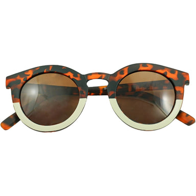 GRECH & CO. Classic: Recycled Plastic & Polarized Sunglasses - Child Sunglasses Tortoise+Buff
