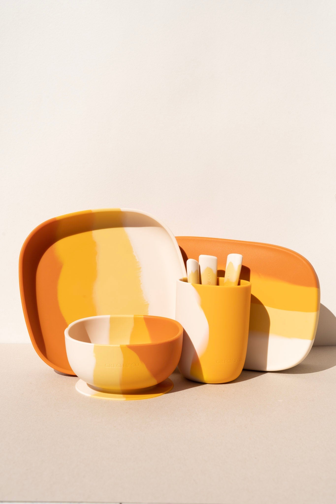 Suction Silicone Bowl | Color Splash Collection - Sienna Ombre