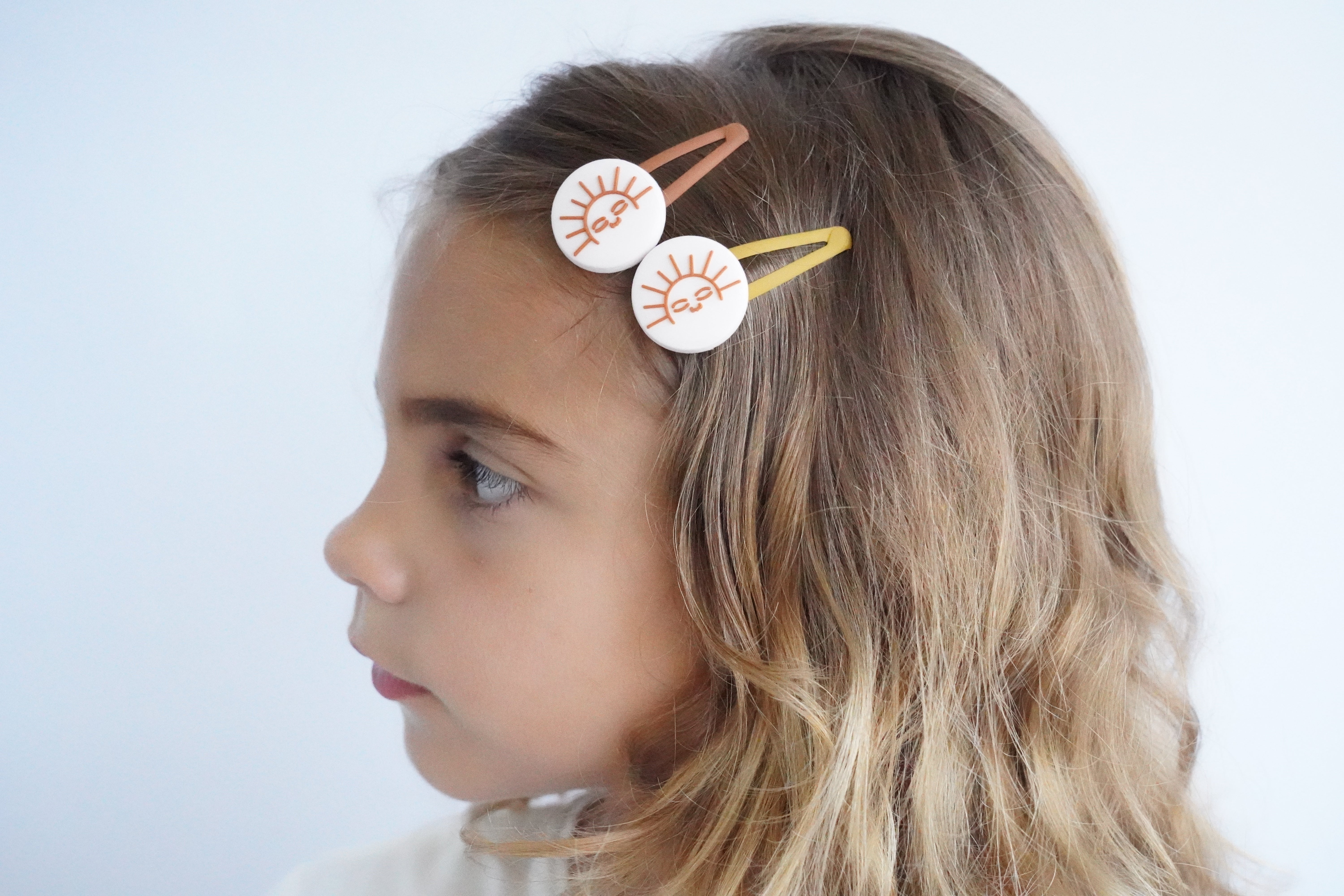 Minimalist Snap Clips Set of 2 - Sun