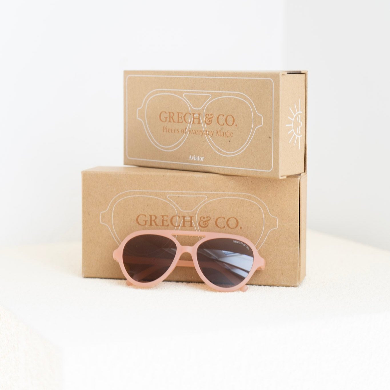 Aviator | Polarized Sunglasses | Coral Rouge