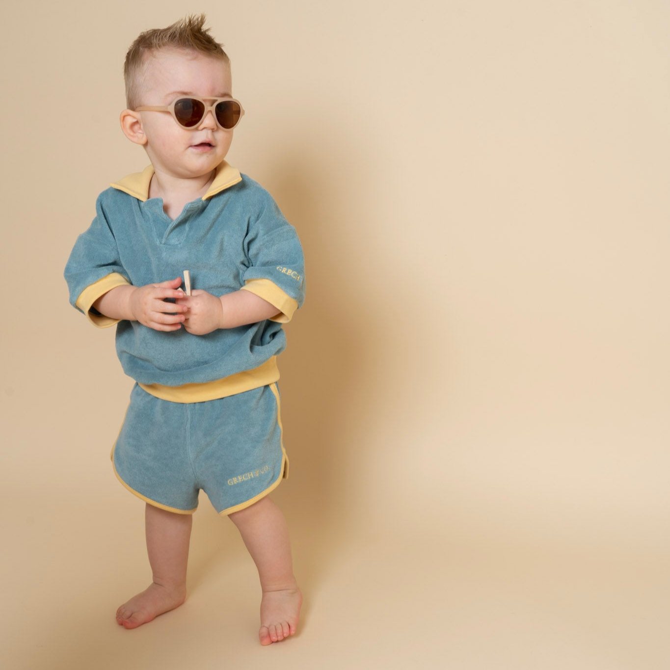 AVIATOR : SEMI-BENDABLE & POLARIZED SUNGLASSES | CREAMY WHITE
