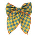 GRECH & CO. Fable Bow-Large Size Hair accessories Checks  Laguna + Wheat