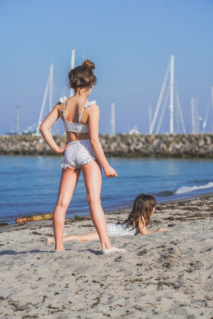 Ruffle 2 Piece Bikini | UPF + Recycled - Scandi Floral