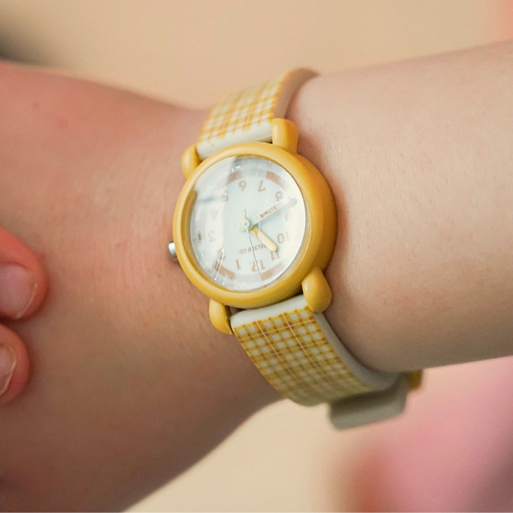 Classic Watches | Silicone + Stainless Steel | Buckwheat Plaid