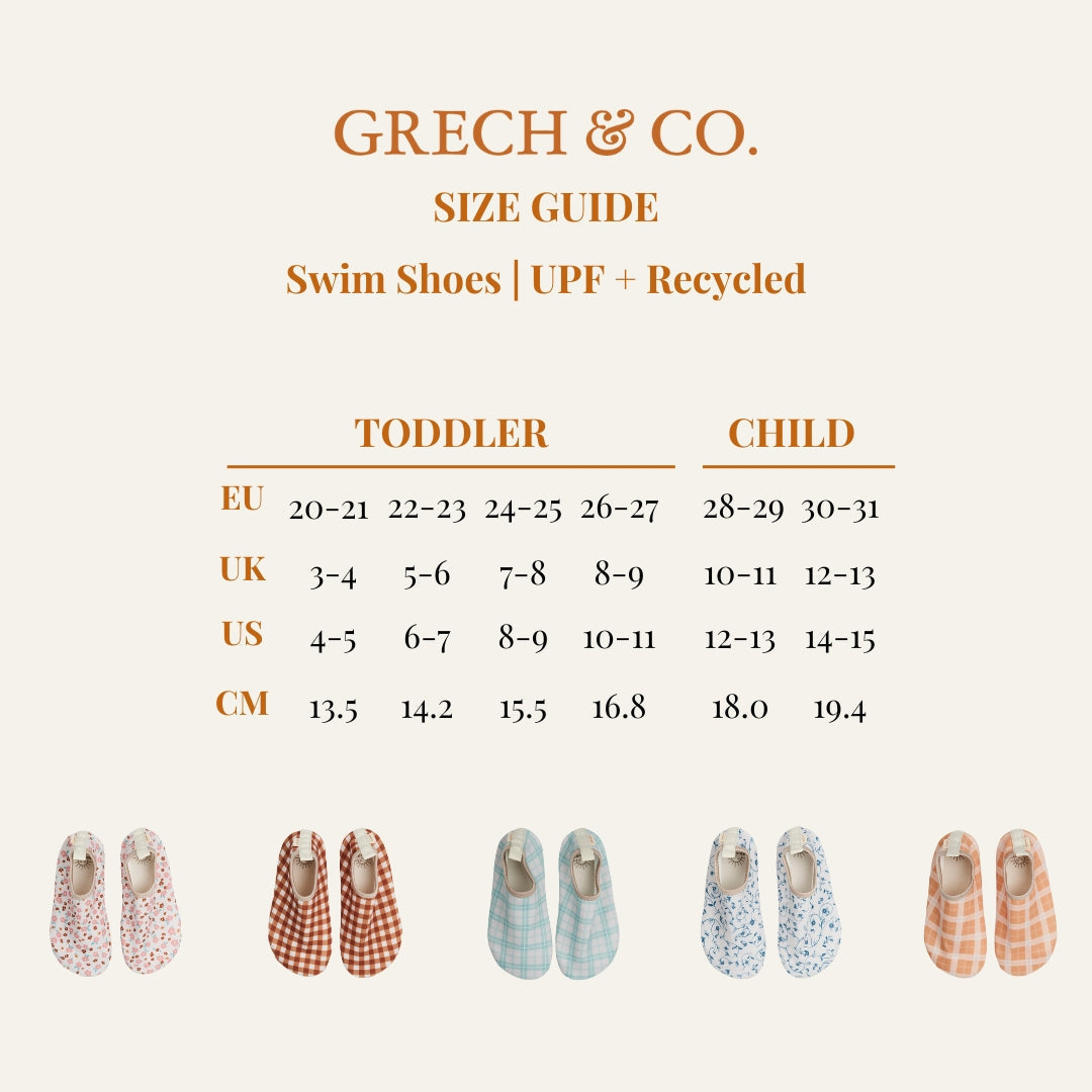 Swim Shoes - Sienna Gingham