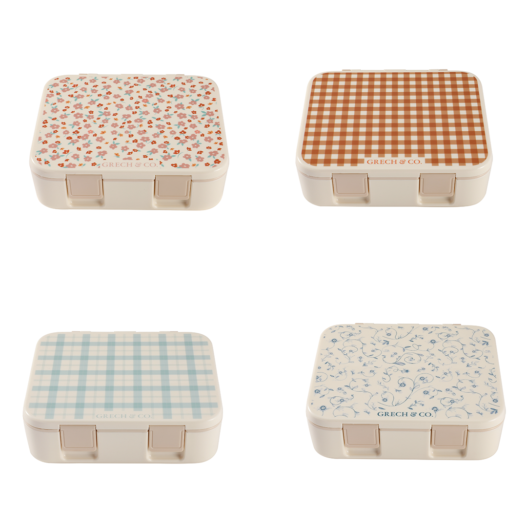 3 Compartment Leakproof Lunchbox | Fern Plaid