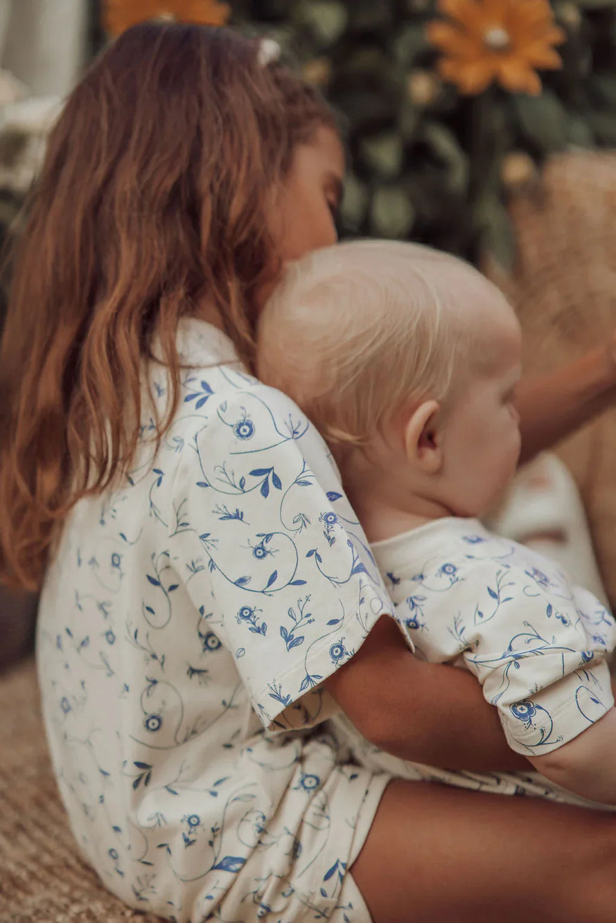 Oversized T-Shirt | Organic Cotton Jersey - Scandi Floral